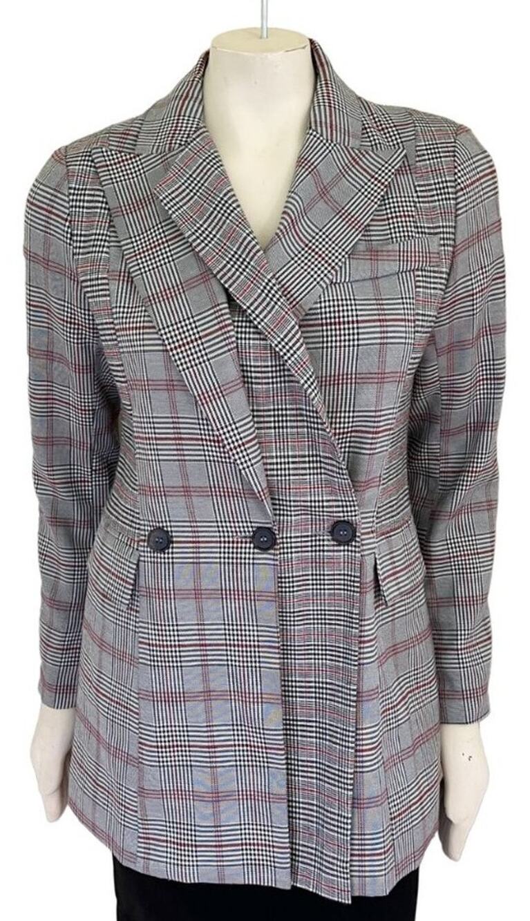 WALTER BAKER New York Saundra Tailored Plaid Blazer Jacket SZ M